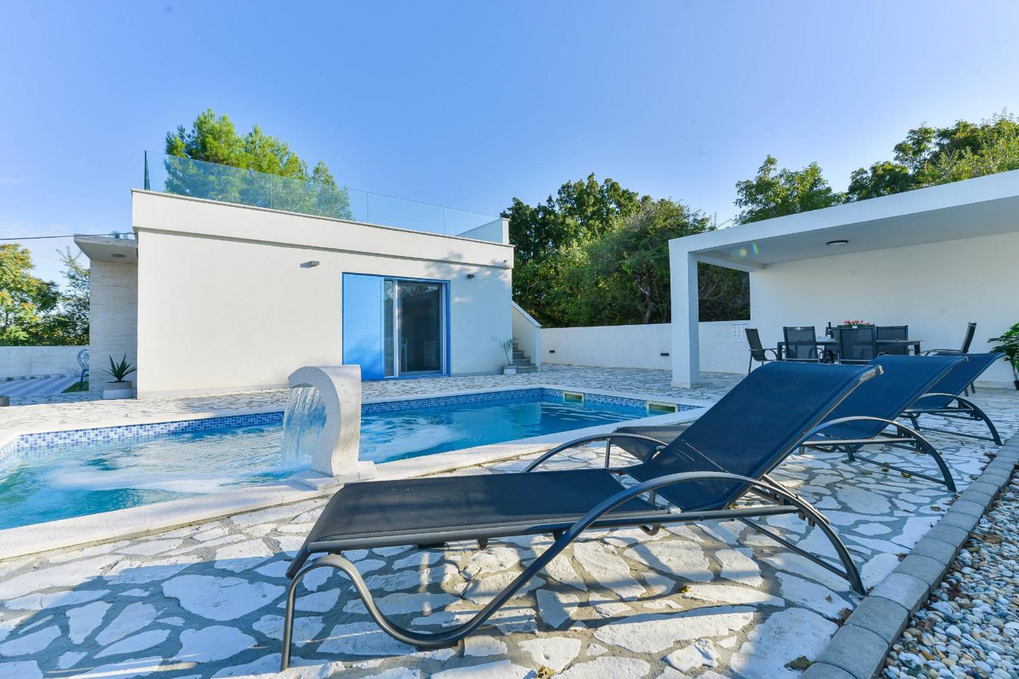 Villa Anna With Pool, Zadar County Vinjerac Exterior foto